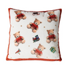 Karácsonyi töltött párna 45x45 cm polyester macis