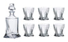 Bohemia Crystal Quadro whisky készlet 7 részes