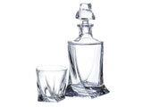 Bohemia Crystal Quadro whisky készlet 7 részes