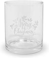Karácsonyi üveg pohár Merry Christmas felirattal 300 ml