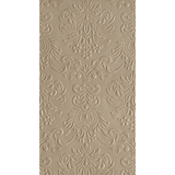 Elegance taupe dombornyomott papírszalvéta 33x40 cm 12 db-os