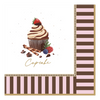 Papírszalvéta 33x33 cm 20 db-os Sweet Moments