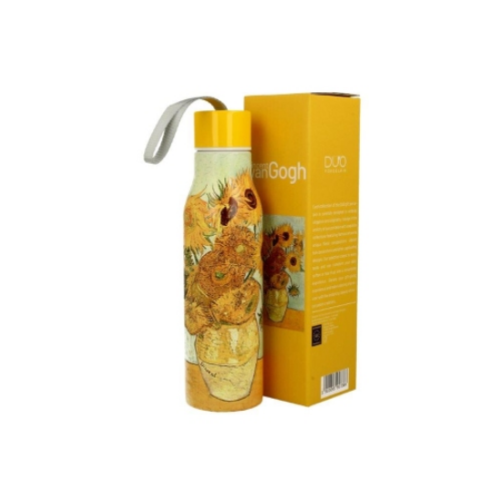 Duplafalú rozsdamentes acél hőtartó termosz 500 ml Van Gogh Napraforgók