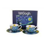 Porcelán eszpresszó kávés csésze + alj 110 ml 2 személyes van Gogh Csillagos éj