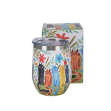 Cicás rozsdamentes acél hőtartó termosz pohár 330 ml Garden Felines