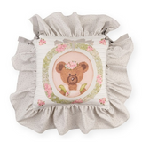 Pamut Fodros székpárna 40x40 cm macis Sweet Bear lány