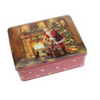 Karácsonyi télapós konyhai fémdoboz 195x153x70 mm Cozy Xmas