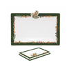 Forest Dream őszi porcelán rókás kínáló tálca 36x24 cm dobozban Easy Life