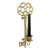 Gyertyatartó Arany színű fali gyertyatartó kulcs alakú 34 cm