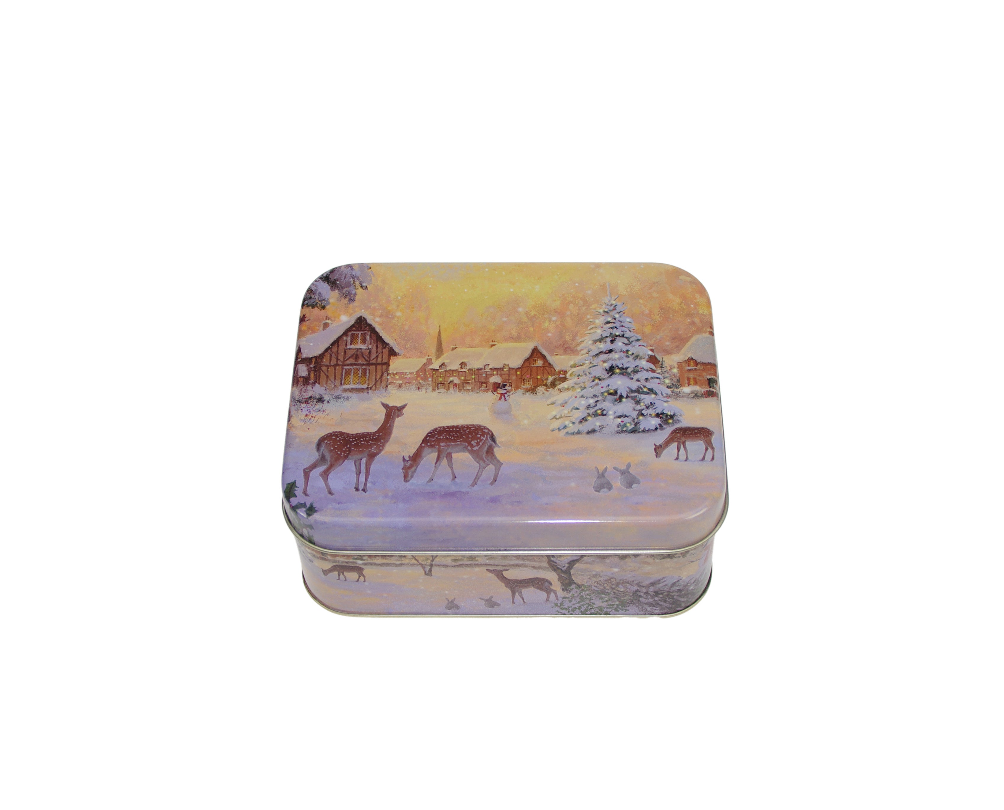 Karácsonyi konyhai fémdoboz 147x114x57 mm Winter Nostalgia