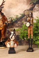 Lord Leclerc kutyafigura órával 50 cm – arany