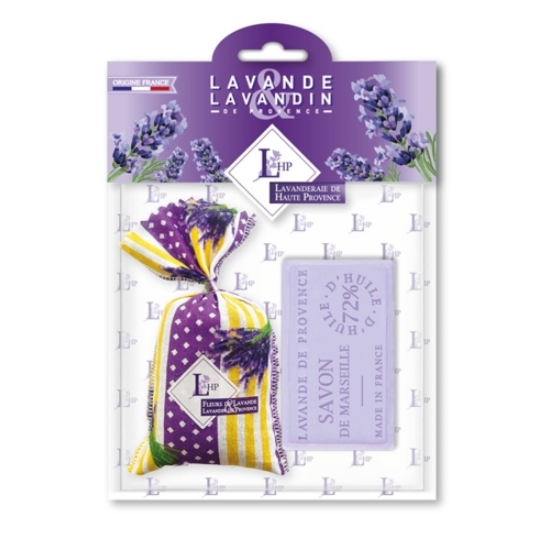 Levendulával töltött zsák levendula szappannal Lavender under the Sun 1 db-os