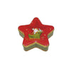 Karácsonyi konyhai csillag alakú fémdoboz 153x146x45 mm Christmas Magic