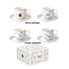 Porcelán eszpresszó kávés csésze 2 db-os díszdobozban Fancy Garden
