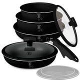 9 részes indukciós edénykészlet matt fekete Berlinger Haus Matte Black
