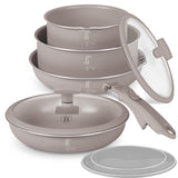 9 részes indukciós kezdő edénykészlet Berlinger Haus Taupe Collection