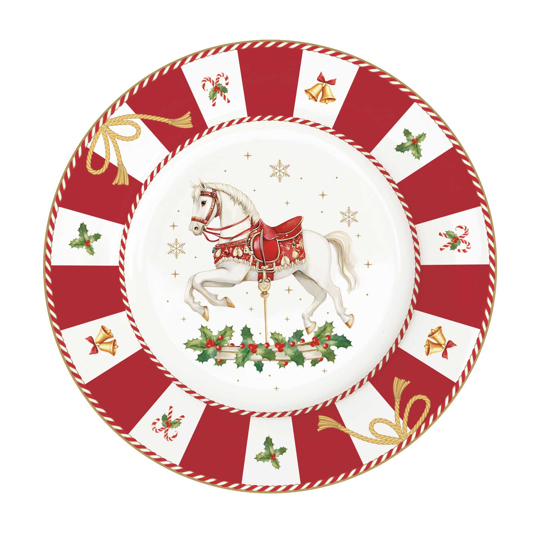 Karácsonyi porcelán desszertes tányér 19 cm Christmas Tale