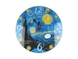 Üveg falióra 30 cm Van Gogh Csillagos éj díszdobozban