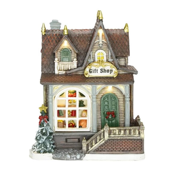 Ajándékbolt világító LED karácsonyi dekoráció Gift Shop