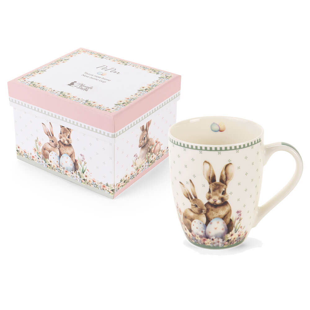 Húsvéti nyuszis Porcelán bögre 350 ml díszdobozban PePen 2 nyuszis mintával