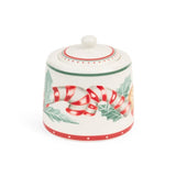 Karácsonyi porcelán cukortartó 270 ml díszdobozban
