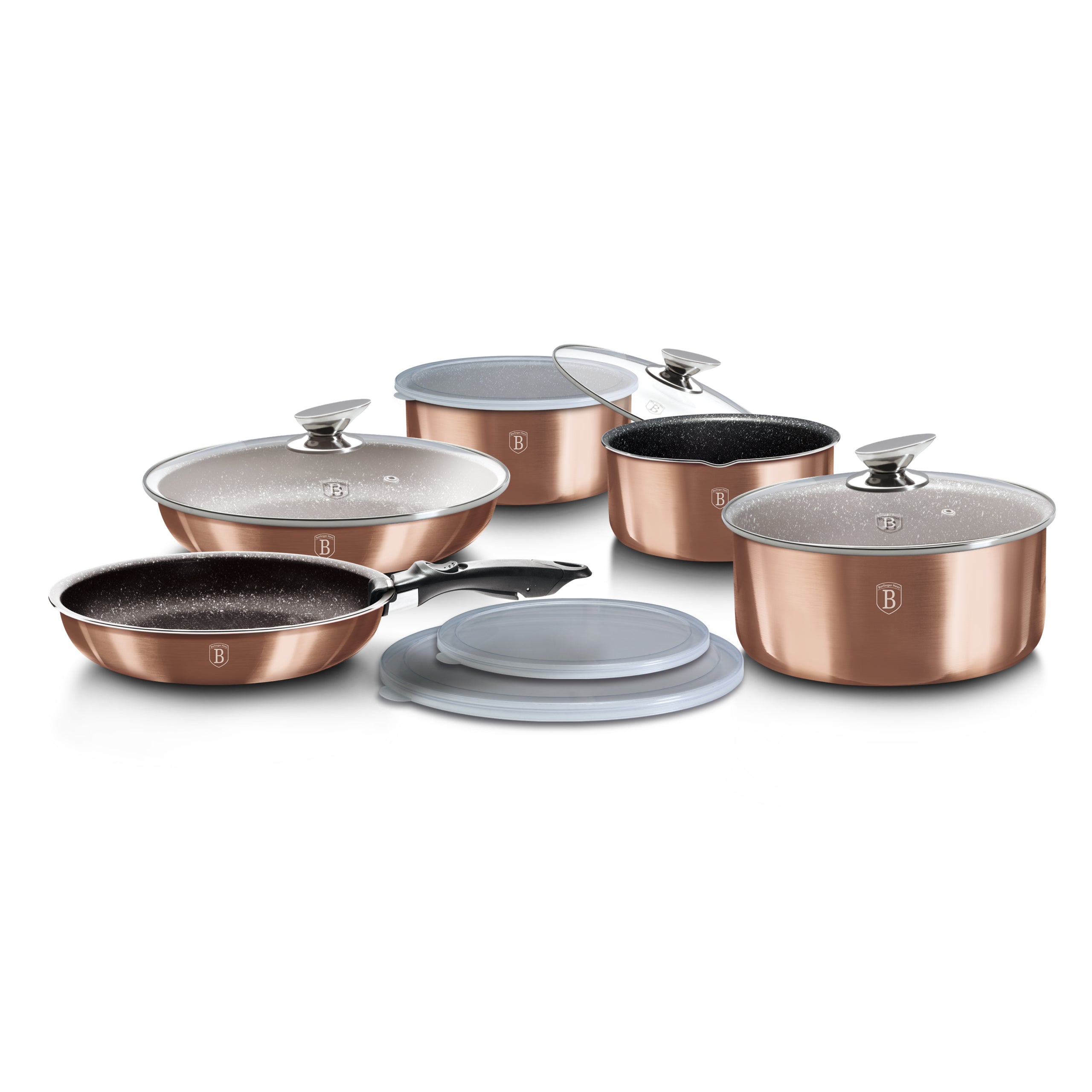 Berlinger Haus 12 részes edénykészlet Metallic Line Rose Gold Edition
