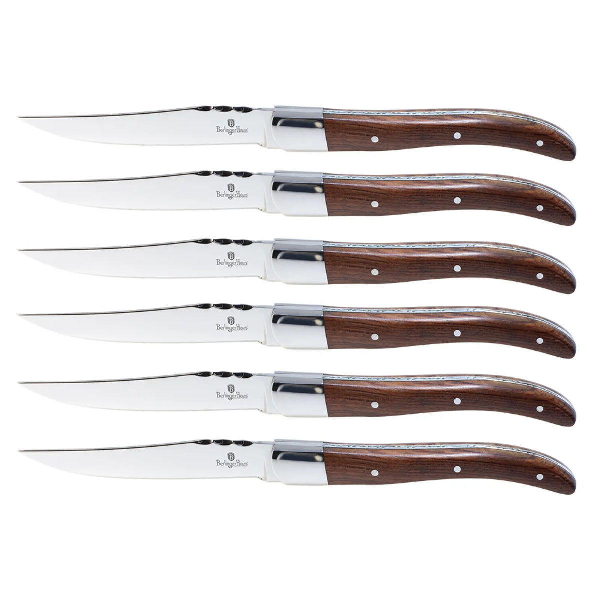 Berlinger Haus 6 részes steak késkészlet fa nyéllel – Eternal Collection