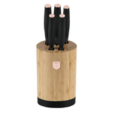 Berlinger Haus 6 részes késkészlet bambusz késtartóval – Black Rose Collection BH/2752