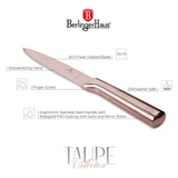 Rozsdamentes acél rose gold Általános vágó kés 12,5 cm Berlinger Haus Taupe
