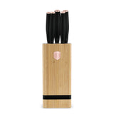 Berlinger Haus 6 részes késkészlet bambusz késtartóval – Black Rose Collection