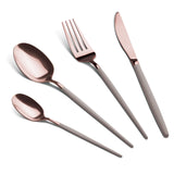 Rozsdamentes acél rose gold PVD bevonattal 24 részes evőeszköz készlet Berlinger Haus Taupe