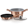 Indukciós 4 részes edénykészlet Metallic Line Rose Gold Edition Berlinger Haus