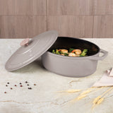 Ovális öntöttvas pecsenyesütő 4,65 L indukciós Berlinger Haus Taupe Collection