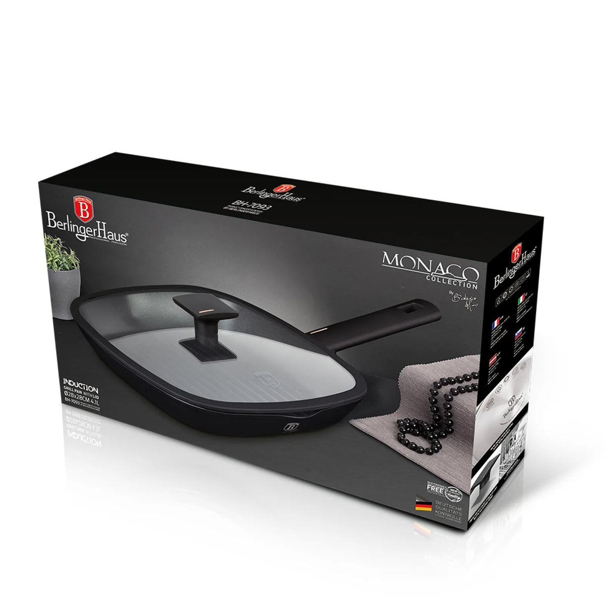 Berlinger Haus Grill serpenyő fedővel (28 cm) – 2. kép