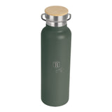 Berlinger Haus matt zöld rozsdamentes acél termosz bambusz kupakkal 600 ml