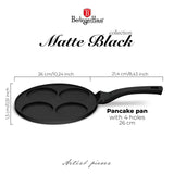 Berlinger Haus 4 lyukú indukciós palacsintasütő 26 cm – Black Rose