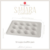 12 részes tapadásmentes muffin sütőforma Sahara Collection
