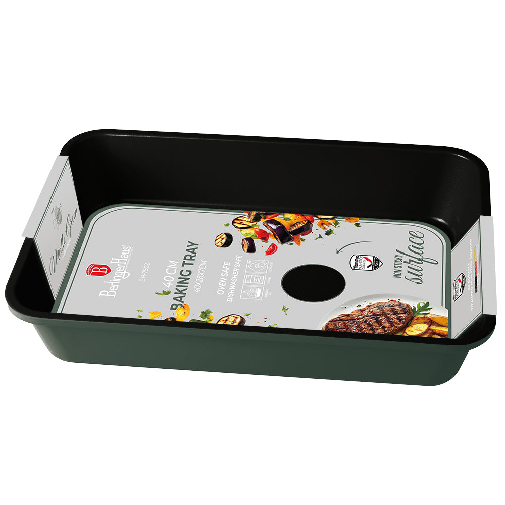 Tepsi 40 cm tapadásmentes matt zöld Berlinger Haus BH/7902