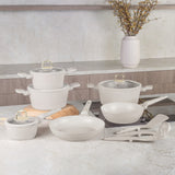 Berlinger Haus 15 részes indukciós edénykészlet matt krém Sahara Collection