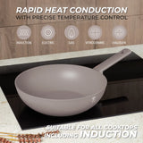 Berlinger Haus indukciós wok serpenyő 28 cm – Taupe Collection