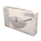 Grill serpenyő fedővel nagy 28 cm indukciós tapadásmentes Berlinger Haus Taupe Collection
