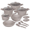 15 részes edénykészlet indukciós tapadásmentes Berlinger Haus Taupe Collection