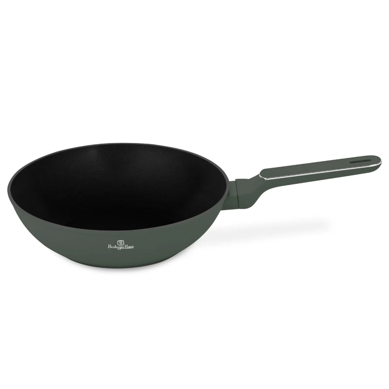 Berlinger Haus indukciós wok serpenyő 28 cm, 3,2 l – Matte Green Collection