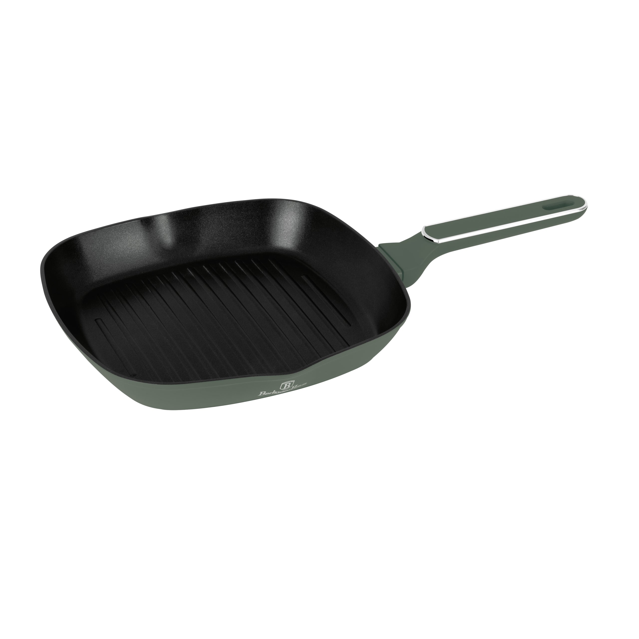 Berlinger Haus matt zöld tapadásmentes indukciós Mély serpenyő dupla kiöntő csőrrel 24 cm