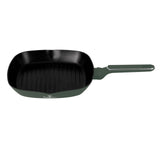 Berlinger Haus matt zöld tapadásmentes indukciós Grill serpenyő fedővel 28 cm