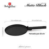Berlinger Haus indukciós tapadásmentes palacsintasütő 25 cm – Matte Black Collection