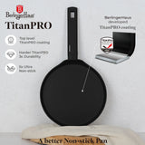 Berlinger Haus indukciós tapadásmentes palacsintasütő 25 cm – Matte Black Collection