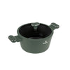 Berlinger Haus matt zöld tapadásmentes indukciós Alacsony lábas fedővel 24 cm