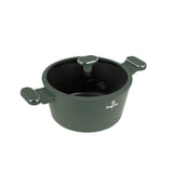 Berlinger Haus matt zöld tapadásmentes indukciós Alacsony lábas fedővel 24 cm