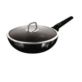 Berlinger Haus indukciós wok serpenyő fedővel 28 cm, 3,2 l – Black Vantage Collection
